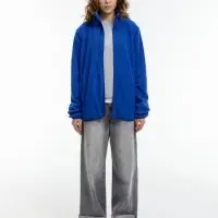 Куртка флисовая унисекс Nesse, синяя, размер XS/S