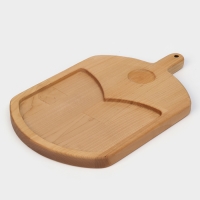 Подарочный набор деревянной посуды Adelica &laquo;Сырная мозайка&raquo;, доска разделочная 35&times;22 см, менажницы 4 шт, 12,5&times;9 см, берёза