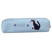 Пенал школьный на молнии "Кот", МИКС Пенал школьный на молнии "Кот", МИКС