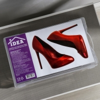 Короб для хранения обуви &laquo;Реноме&raquo;, 32&times;19&times;10,5 см, цвет прозрачный