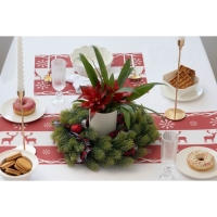 Дорожка новогодняя на стол Доляна &laquo;Новый год&raquo;, сервировочная, 180&times;30 см