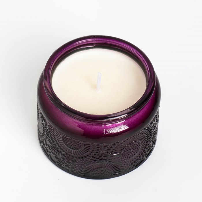 Свеча ароматическая в банке "SAN BLACK FRUITS", 5х7 см, ежевика