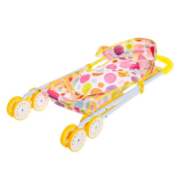 Кукольная коляска летняя для кукол, металлический каркас Кукольная коляска летняя для кукол, металлический каркас