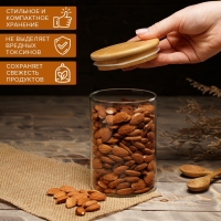 Банка стеклянная для сыпучих продуктов Magistro &laquo;Эко&raquo;, 550 мл, 8,5&times;12,5 см