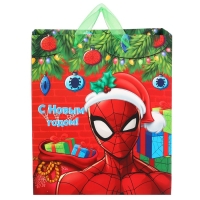 Пакет подарочный "С Новым годом!", 23х27х11.5 см, упаковка, Человек-паук Пакет подарочный "С Новым годом!", 23х27х11.5 см, упаковка, Человек-паук