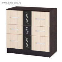 Комод Эрика, 850x430x827, Венге/Дуб молочный