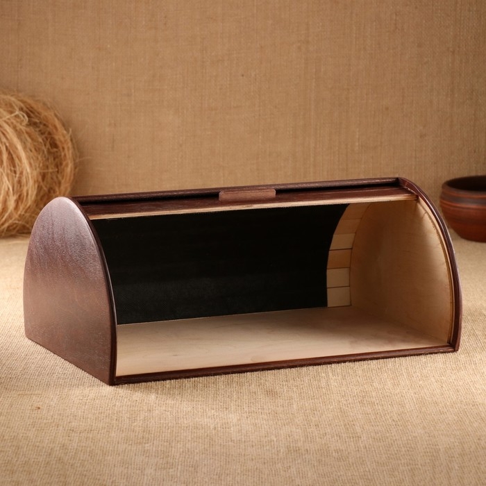 Хлебница &laquo;Зёрнышко&raquo;, цвет орех 38х25х16.5 см