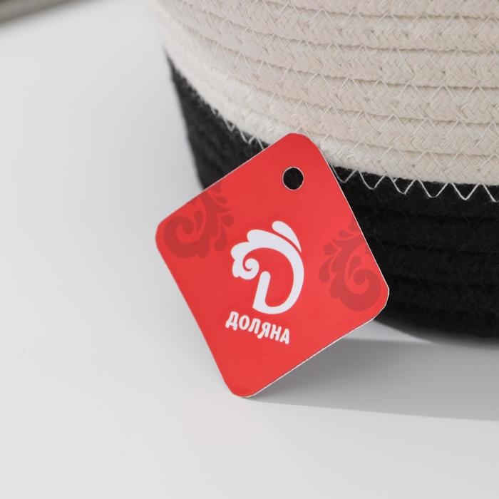 Корзина для хранения плетёная ручной работы «Рита», 30×20×13,5 см, цвет чёрный Корзина для хранения плетёная ручной работы «Рита», 30×20×13,5 см, цвет чёрный