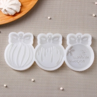 Силиконовая форма &laquo;Ёлочные игрушки&raquo;, 3 шт, цвет прозрачный