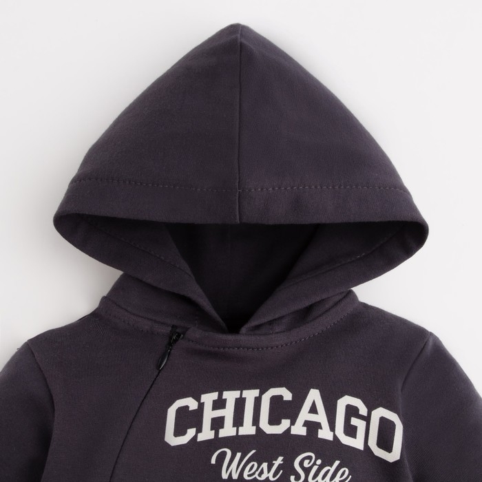 Комбинезон Крошка Я "NY", рост 86-92 см, цвет серый