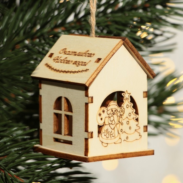 Интерьерное украшение новогоднее «Новый год: Счастливого Нового года», 6 х 4,5 см Интерьерное украшение новогоднее «Новый год: Счастливого Нового года», 6 х 4,5 см