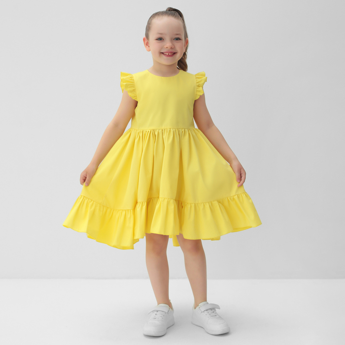 Платье детское KAFTAN "Princess", размер 34 (122-128), цвет жёлтый