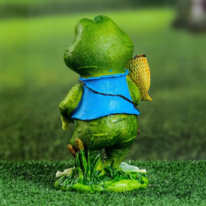 Садовая фигура Садовая фигура "Лягушка путешественница" 20х11х8см