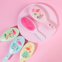 Расчёска - мини массажная, 4,5 &times; 13 см, цвет МИКС