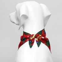 Новый год. Бандана для животных "Дед Мороз", размер S (ОШ до 42 см) Новый год. Бандана для животных "Дед Мороз", размер S (ОШ до 42 см)