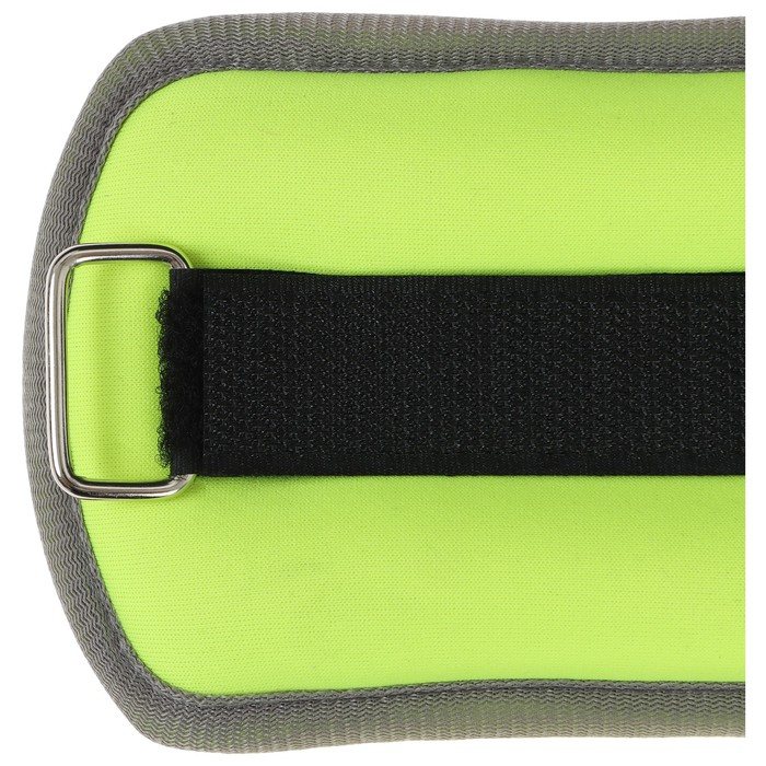 Утяжелители неопреновые ONLYTOP, 2 шт. х 0,25 кг, цвет салатовый Утяжелители неопреновые ONLYTOP, 2 шт. х 0,25 кг, цвет салатовый