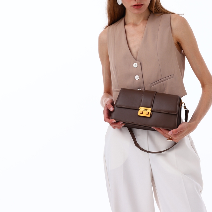 Сумка женская TEXTURA, средний размер, цвет коричневый Сумка женская TEXTURA, средний размер, цвет коричневый