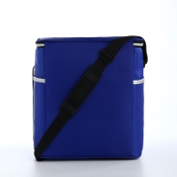 Термосумка на молнии, 3 наружных кармана, 16 л, цвет синий Термосумка на молнии, 3 наружных кармана, 16 л, цвет синий