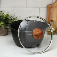 Кастрюля Granit ultra (original), 4 л, d=26 см, h=19 см, антипригарное покрытие, цвет коричневый