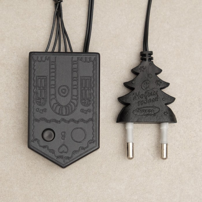 Гирлянда &laquo;Сеть&raquo; 1.6 &times; 1.6 м, IP20, тёмная нить, 144 LED, свечение мульти, 8 режимов, 220 В