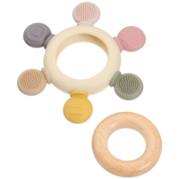 Прорезыватель силиконовый &laquo;Массажер&raquo;, цвет розовый, бежевый, Mum&Baby