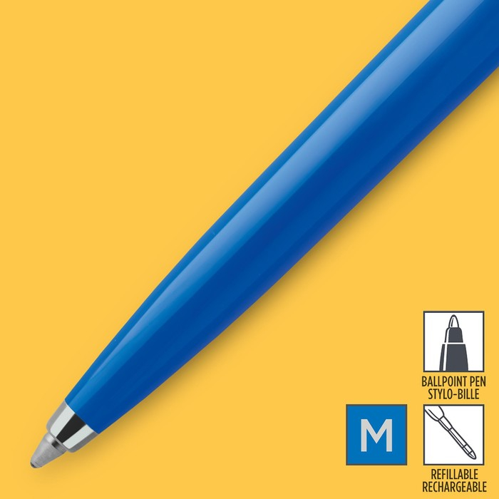 Ручка шариковая Parker Jotter Color M, корпус пластиковый, синие чернила, блистер