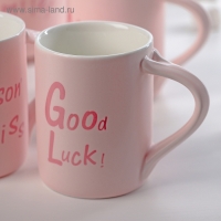 Набор керамический чайный на подставке &laquo;Бант&raquo;, 5 предметов: чайник 900 мл, 4 кружки 200 мл