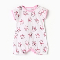 Песочник детский "Алеша", цвет белый/зайчики, рост 74 Песочник детский "Алеша", цвет белый/зайчики, рост 74