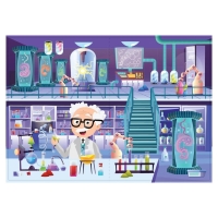 Книга &laquo;Безумная лаборатория&raquo;, со светящимися наклейками, 90 наклеек, 4 стр.