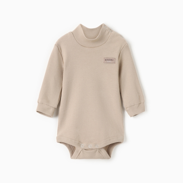 Боди-водолазка детская MINAKU, цвет бежевый, рост 86-92 см Боди-водолазка детская MINAKU, цвет бежевый, рост 86-92 см