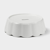 Блюдо фарфоровое для запекания Magistro &laquo;Флора&raquo;, d=15 см, цвет белый