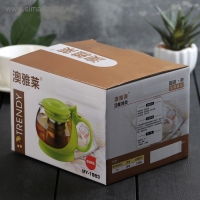 Чайник заварочный «Бетти», 800 мл, с ситечком, цвет черный Чайник заварочный «Бетти», 800 мл, с ситечком, цвет черный