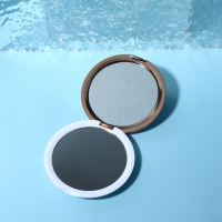 Зеркало складное «Узор», d = 9 см, цвет белый/розовое золото Зеркало складное «Узор», d = 9 см, цвет белый/розовое золото