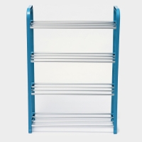 Обувница Доляна, 4 яруса, 42&times;19&times;59 см, цвет синий