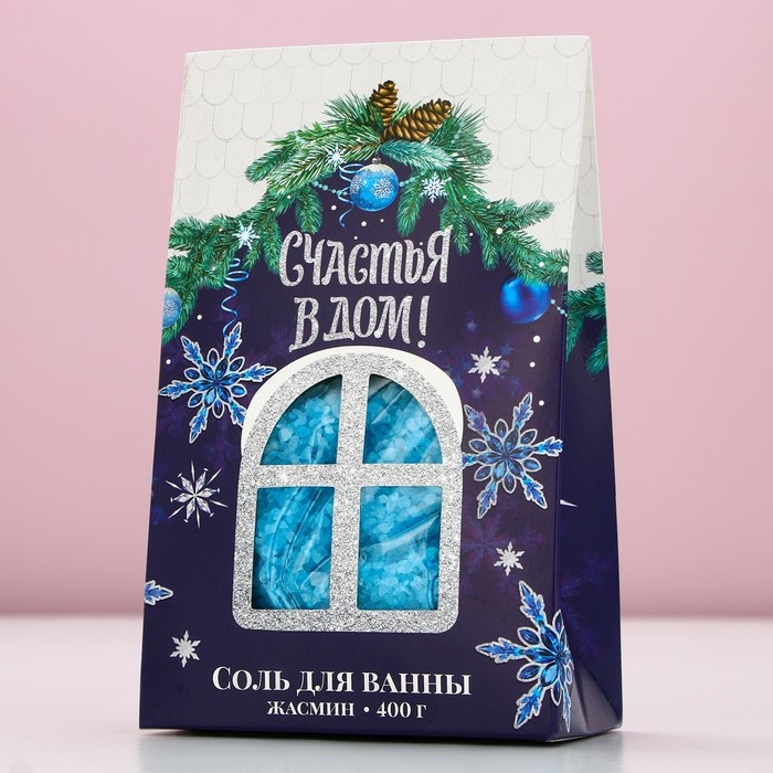 Соль для ванны «Счастья в дом!», 400 г, аромат жасмина, Новый Год Соль для ванны «Счастья в дом!», 400 г, аромат жасмина, Новый Год
