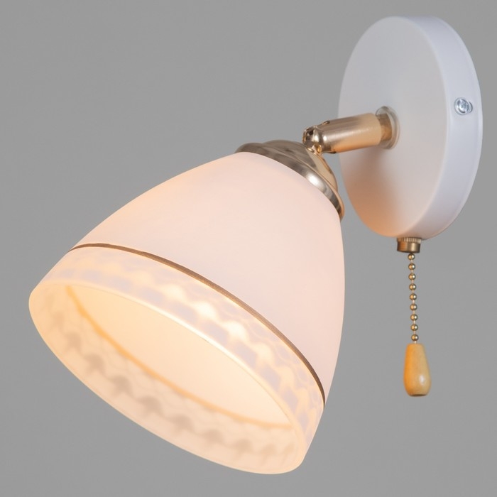 Бра 2729/1 E27 40Вт бело-золотой Бра 2729/1 E27 40Вт бело-золотой