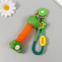 Брелок резина с карабином, ремешком "Крокодил" гофрошея 4х5,5х7,5 см Брелок резина с карабином, ремешком "Крокодил" гофрошея 4х5,5х7,5 см