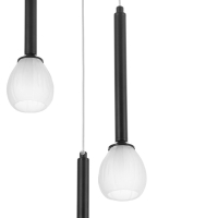 Светильник "Жаклин" 3х3Вт G4 Чёрный 30х30х180см