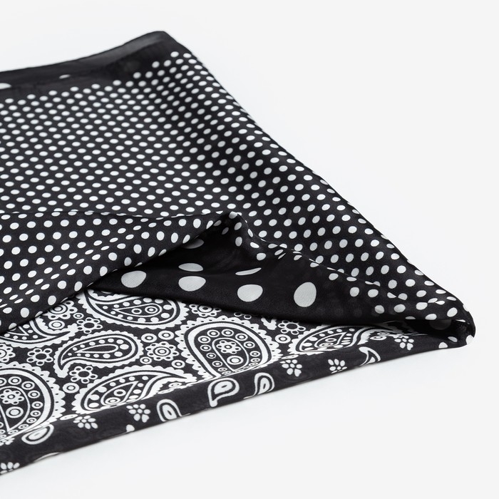 Платок женский MINAKU р-р 70*70 см, цвет чёрный Платок женский MINAKU р-р 70*70 см, цвет чёрный