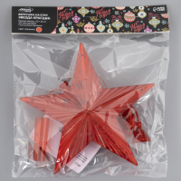 Светодиодная верхушка на ёлку «Звезда красная» 22 см, 30 LED, провод 2 метра, 220 В, свечение красное Светодиодная верхушка на ёлку «Звезда красная» 22 см, 30 LED, провод 2 метра, 220 В, свечение красное