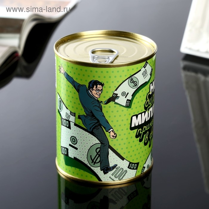 Носки в банке Носки в банке "Носки будущего миллионера" (мужские, цвет черный)