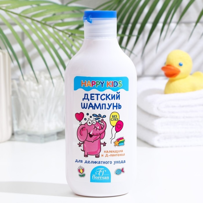Шампунь детский Floresan, с экстрактом календулы и витамином Е, 300 мл Шампунь детский Floresan, с экстрактом календулы и витамином Е, 300 мл