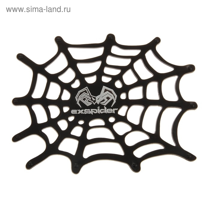 Коврик силиконовый "Паутина" 17х13 см, черный