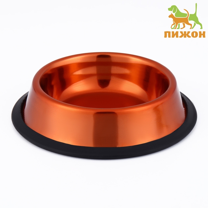 Миска с нескользящим основанием декоративная цветная, 230 мл, медная Миска с нескользящим основанием декоративная цветная, 230 мл, медная