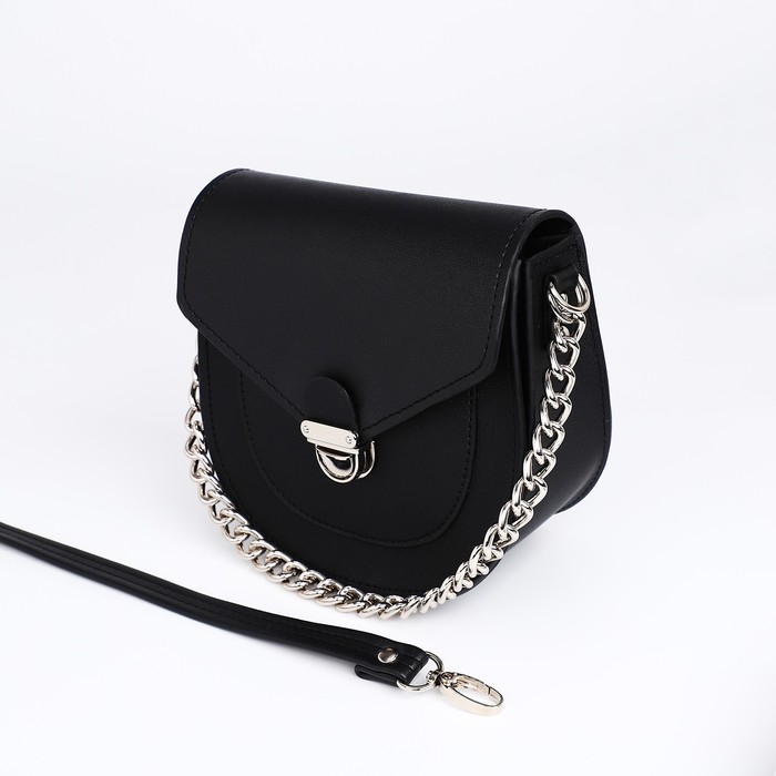 Сумка женская TEXTURA, мессенджер, маленький размер, цвет чёрный