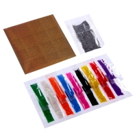 Фреска песком "Морской дуэт" + 9 цветов песка по 4 гр, блёстки, стека Фреска песком "Морской дуэт" + 9 цветов песка по 4 гр, блёстки, стека