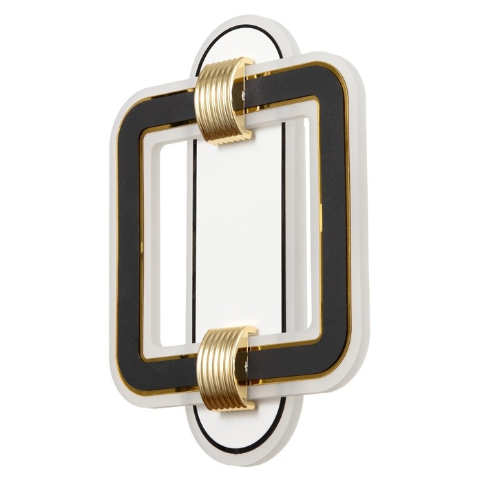 Бра Бра "Квадрат" LED 35Вт 4000К черно-белый 26х19х5 см