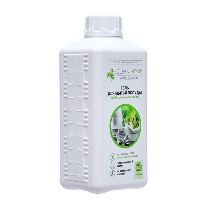 Средство для мытья посуды Clean home, запасной блок, 1 л
