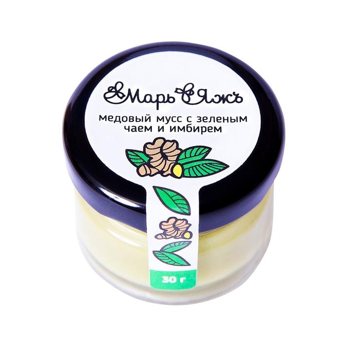 Медовый мусс &laquo;Марь&Яжъ&raquo;, с имбирем и зеленым чаем, 30 г