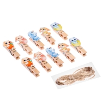 Прищепки декоративные &laquo;Милые зайчики&raquo;, набор 10 шт., 1,5 &times; 12 &times; 14 см